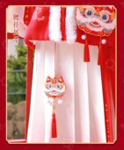 红色虎年香囊袋刺绣虎挂s脖香包老虎随身挂件汉服配饰荷包节日礼