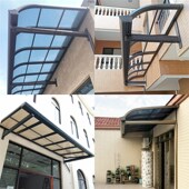 定做铝合金雨棚户k外防雨棚别墅阳台遮阳蓬停车棚庭院窗户露台棚