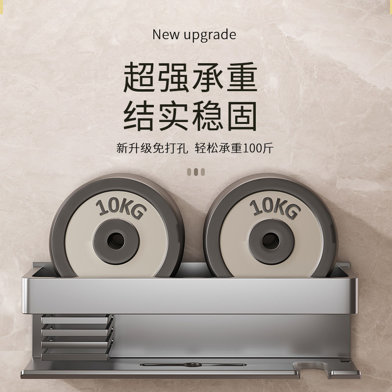 吹风机置物架卫生间免打孔t壁挂式厕所轻奢电吹风支架化妆品收纳,家庭/个人清洁工具,吹风机置物架,淘宝优惠券,粉丝福利购,淘宝优惠卷