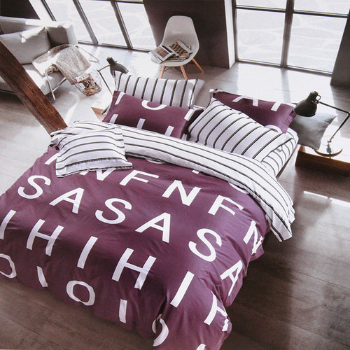 被套单件床单纯棉斜纹1.5m1.8米床上F单双人宿舍全棉被罩200x230