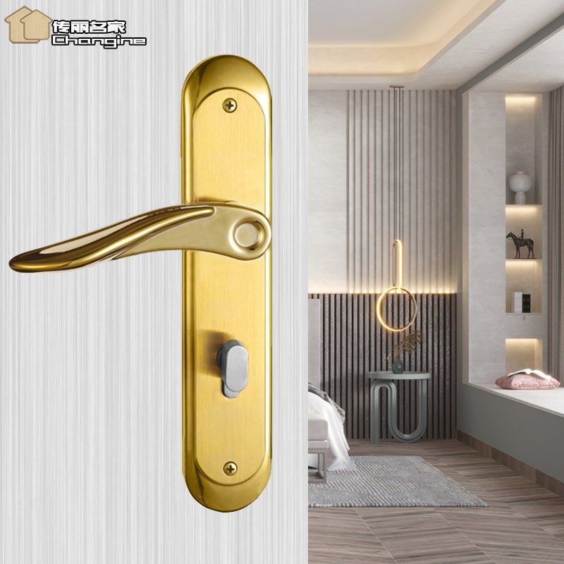 不锈钢304真插芯锁实木门纯y铜锁芯豪华金属门家用防盗机械房门锁,基础建材,机械门锁,淘宝优惠券,粉丝福利购,淘宝优惠卷