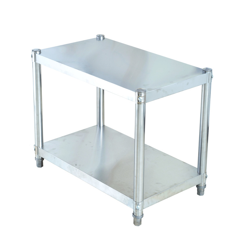 厨房用品置物架落地多层不锈x钢2层微波炉烤箱架子两层收纳储物架