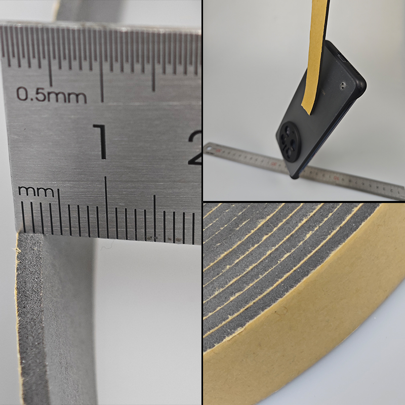 外墙双线槽泡沫单面胶带水包砂深凹槽工艺高R粘性海棉分格线条