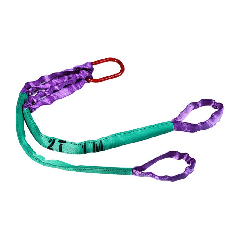 巨汇单腿双腿三腿四退柔性吊带 涤纶丙纶杜邦丝吊装带成套 索具