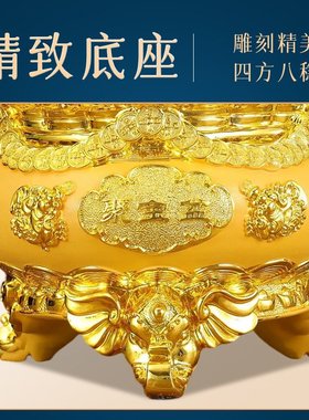 聚宝盆摆件存钱罐装饰品风水客厅店铺招财聚财家居实用开业礼品