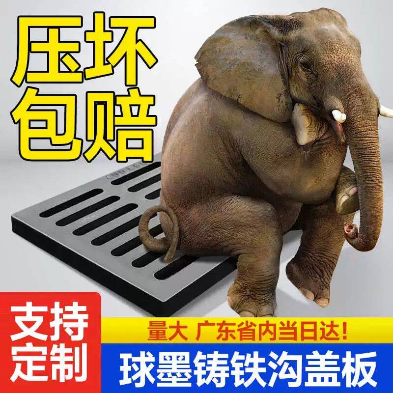 球墨铸铁下水道盖板雨水篦子地沟阴井盖格栅车库排水沟盖板长方形