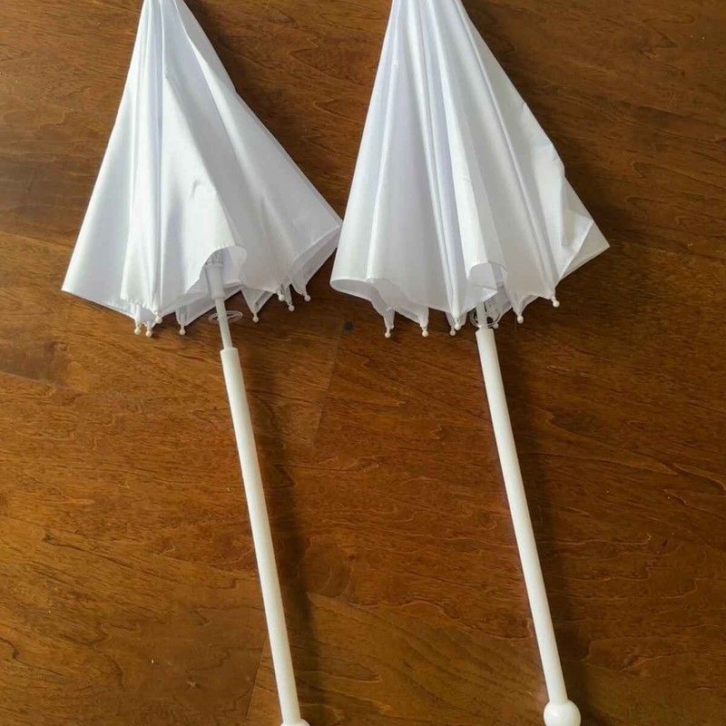 无花边 Lolita 伞胚 31/36cm 长直柄 DIY 伞 圣诞手工道具 lo雨伞图片