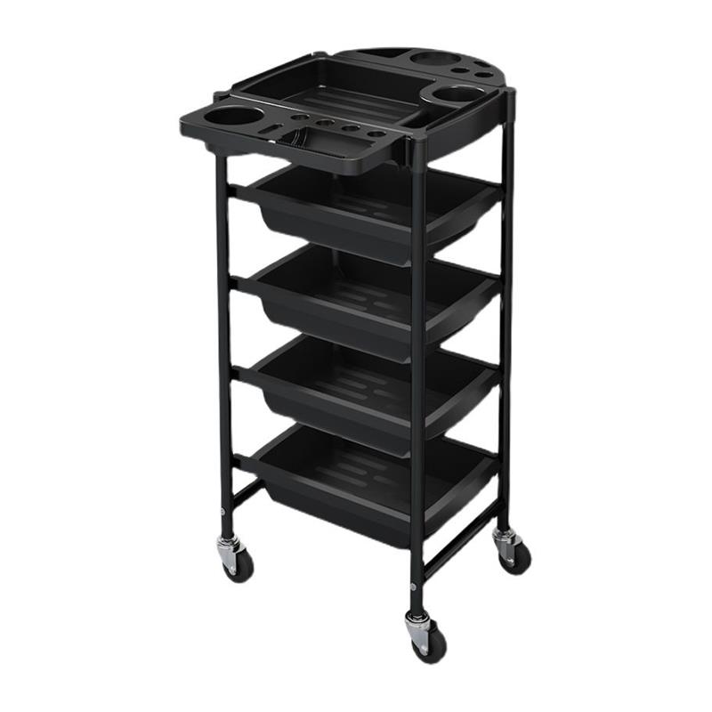 新款美发推车发廊工具车多功能置物架美发杠车理髲店烫染推车包邮