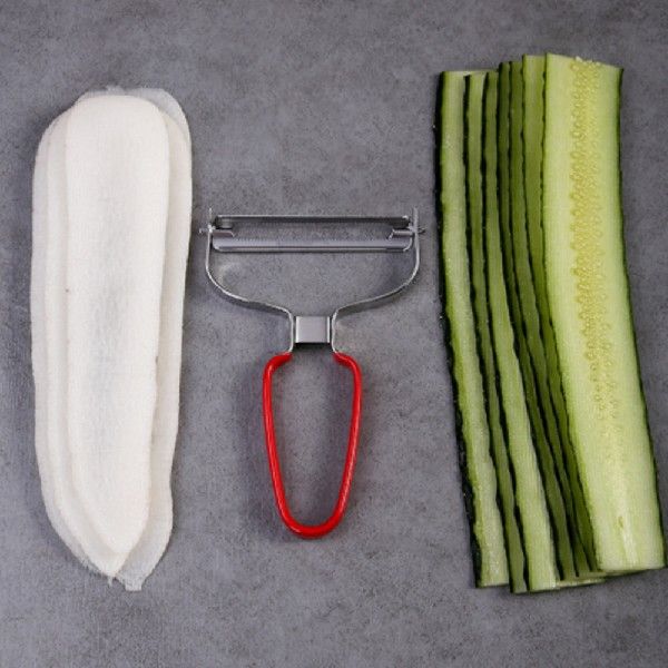 Multifunctional cucumber slicer fruit and vegetable peeler