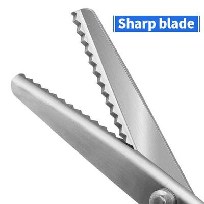 极速Handmade cloth pattern lace scissors Arc wave scissors T