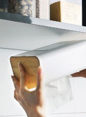 Tissue Organizer Long Lasting Tissue Box Wood Punchfree