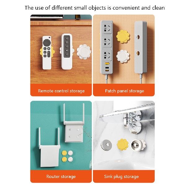 新品10-80PCS Magnetic Anti-Lost Hook Wall Mount Magnet Holde