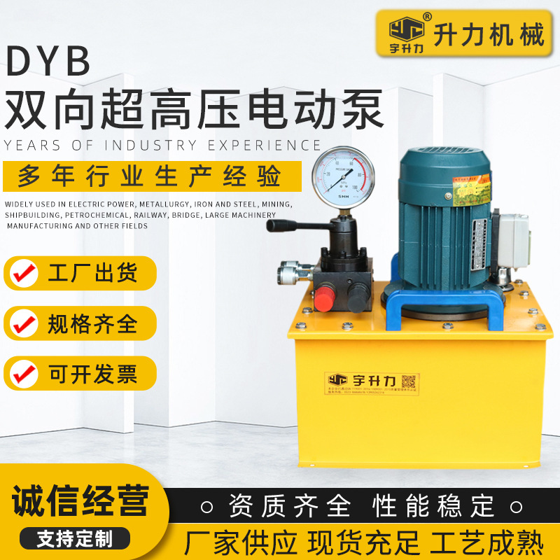 DYB-0.75双向超高压电动泵站千斤顶液压泵双油路液压电动泵站