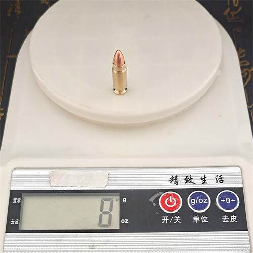 极速模立方fn57软弹枪纯铜子弹模型装饰品金属配件双色加重可抛壳