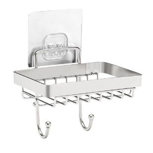 Soap Dish Holder for Bathroom with Hook Bar Soap Holder 304