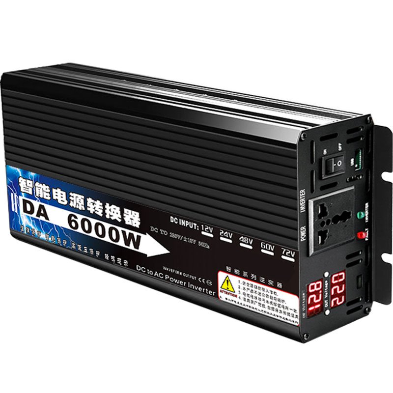 家用车载逆变12V24V48V60V转220V转换6000W30W通用逆变变器一体机