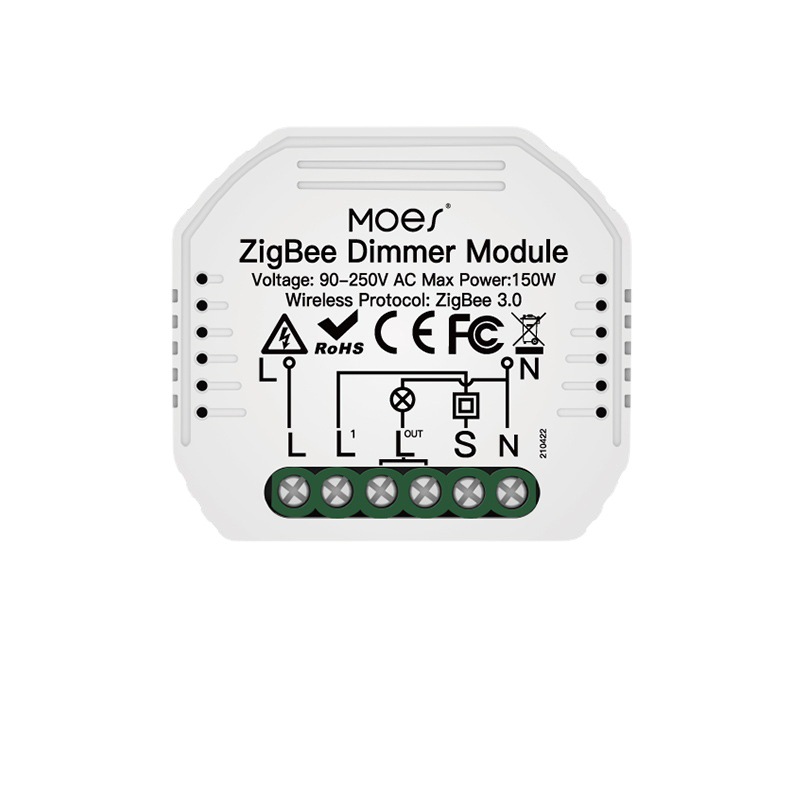 涂鸦智能家居zigbee调光开关通断定时语音控制智能调光开关模组