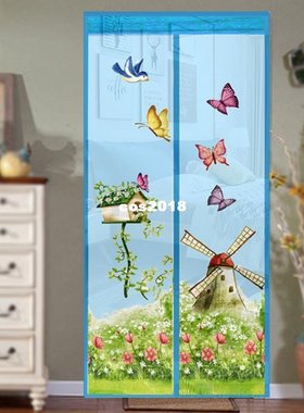 Mesh Door Magic Curtain Magnetic Snap Fly Bug Insect Mosquit