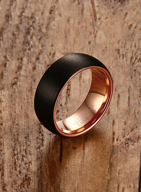 Cool Men Tungsten Ring 8MM Gold-Color Rings Men Tungsten Jew