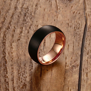 Cool Men Tungsten Ring 8MM Gold-Color Rings Men Tungsten Jew