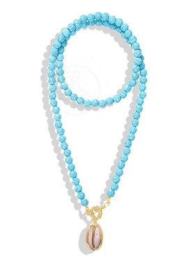 -Temperament Vacation Dating Scallop Neckl Fashion Ball Chai