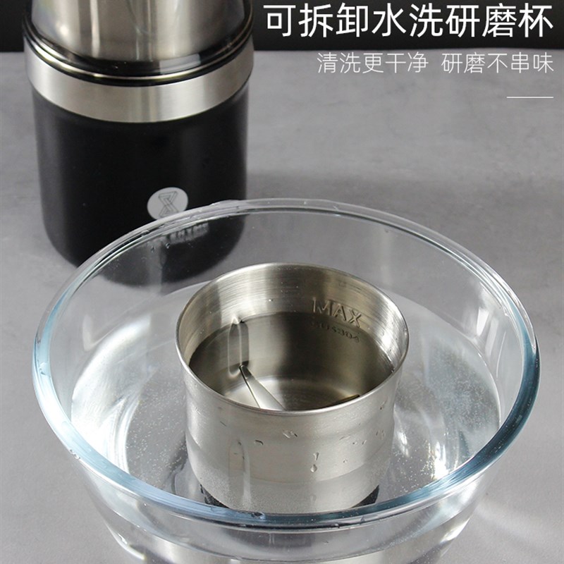 咖啡豆研磨机电动磨豆机家用小型自动研磨器手磨咖啡机意式磨粉机