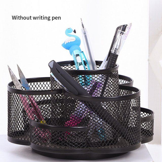 Pen Holder 360Degree Rotating 7 Compartments Stationary Wor