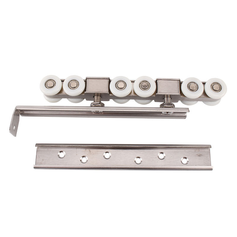 重型不锈钢移门吊轮实木衣柜门滑轮推拉吊轮趟门静音轮子滑轨配件
