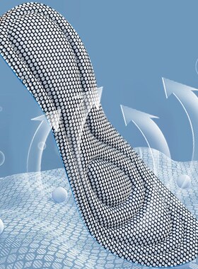 4Pcs Memory Foam Insoles Antibacterial Deodorization Sweat