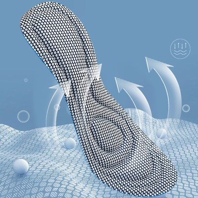 4Pcs Memory Foam Insoles Antibacterial Deodorization Sweat