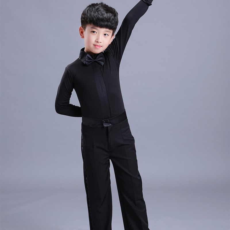 L幼儿男童拉丁舞蹈演出服儿童标准检定考试服专业比赛服男孩拉丁