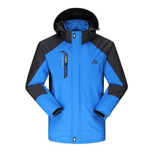 登山服棉单层潮 户外男女情侣冲锋衣防风防雨透气大码 2018秋季 新款