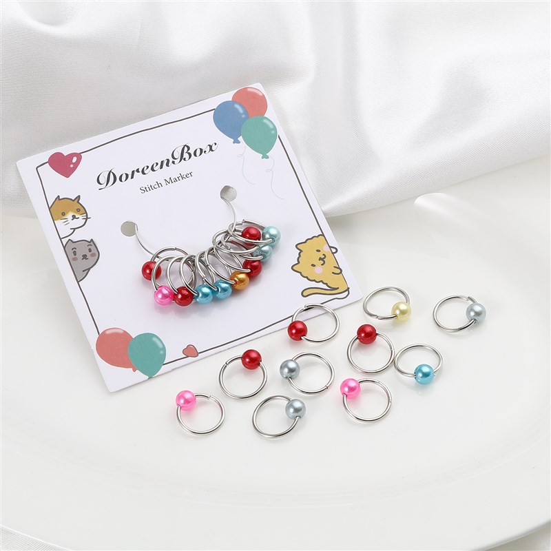 6-10 PCs/Set Circle Ring Knitting Stitch Markers At Random C
