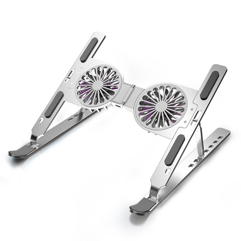 电脑架笔记本铝合金折叠风冷散热增高收纳支架