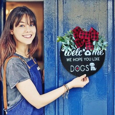 Welcome Door Hanger Door DIY Decor Door Wreath Front Door