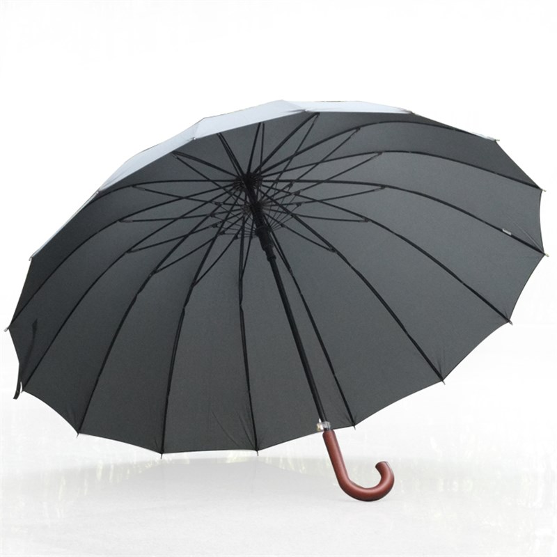 包邮实木弯柄加大120cm16骨长柄伞晴雨伞自动强抗风男士伞创意伞