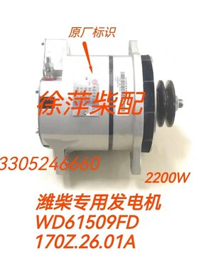 极速170Z.26.01A潍坊6170柴油机专用发电机2200W交流发电机WD6150