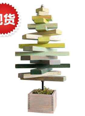 阿楹 大号木条树客厅书柜f玄关柜装饰品摆件 创意北欧家居饰品摆