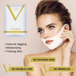 V Line Face Lifting Mask with Eye Patches for Double Chin