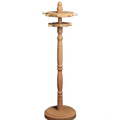 笔架毛笔挂实木14针毛笔架笔挂旋转复古圆盘毛笔挂笔架毛笔架子