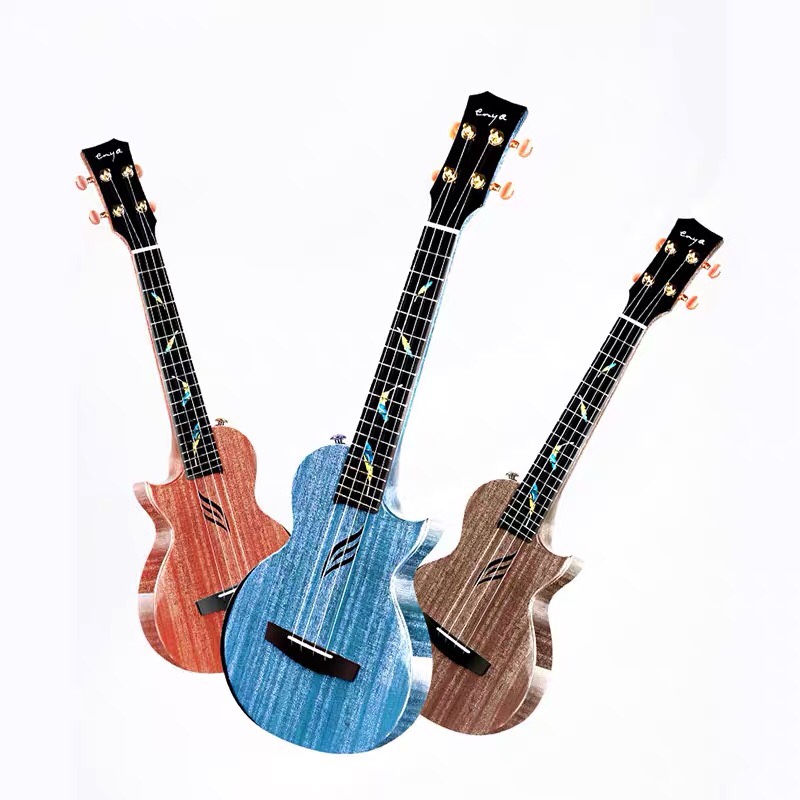 恩雅/Enya木羽 一体成型加震全单板尤克里里桃花芯初学者电箱女男