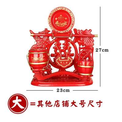 痰盂结婚陪嫁结婚用的喜桶新婚子孙桶小红桶带盖子婚庆陪嫁道具摆