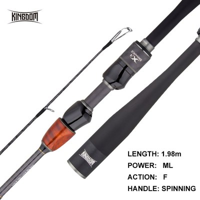 Kingdom Solo II Fishing Rods FJI Ring and SK Reel Seat Spinn