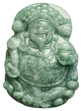 Burma Giok Tuhan Kekayaan Liontin Mode Kalung Perhiasan Desa