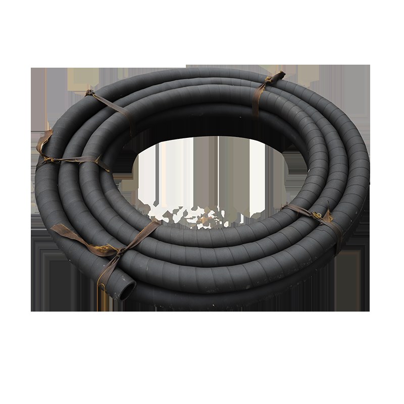 橡胶管黑夹布胶管耐磨钢丝缠绕抽沙吸引负压吸水管耐油软管