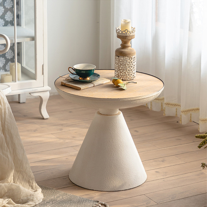 复古简约客厅边角茶几民宿酒店卧室边几极简餐厅咖啡店实木桌摆件