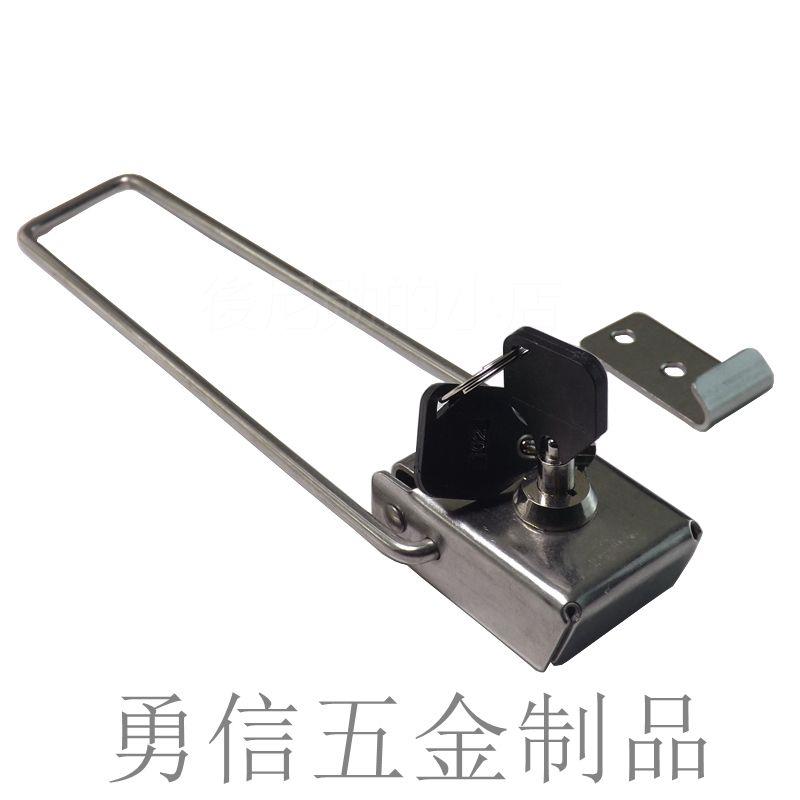 。不锈钢304广告牌灯箱锁候车亭公交站台搭扣挂锁宣传栏灯箱锁扣2