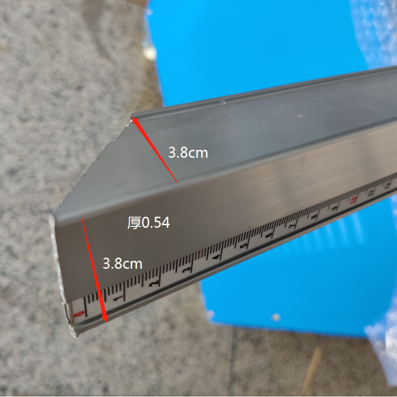 热卖铝合金水平靠尺切角机配件1 1.5 2 3m带刻度木工装裱相框机械 五金/工具 封边机 原图主图