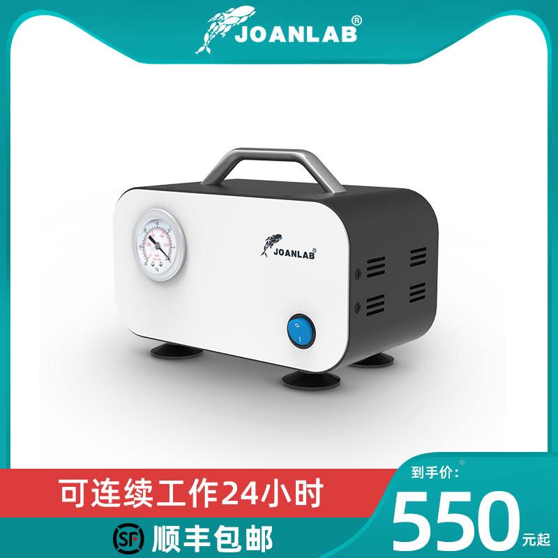 JOANLAB无油隔膜真空泵 VP-10L正压便携式实验室用抽滤抽气泵小型