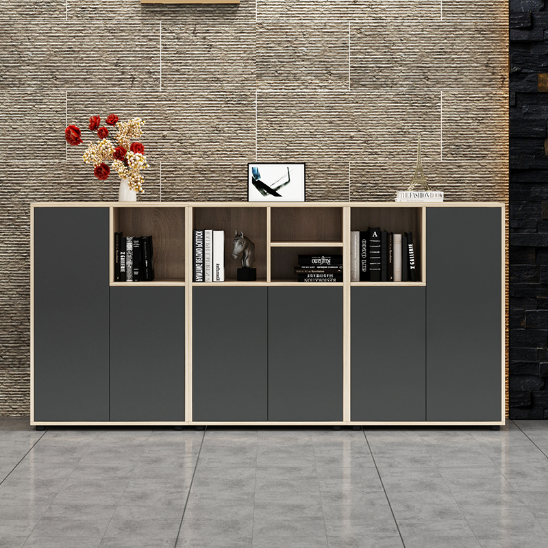 办公室隔断储物柜花槽办公桌低柜资料柜工业风档案柜边柜矮柜